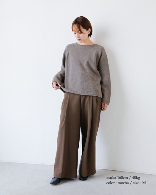 evam eva エヴァムエヴァ リニューウール ラグラン プルオーバー