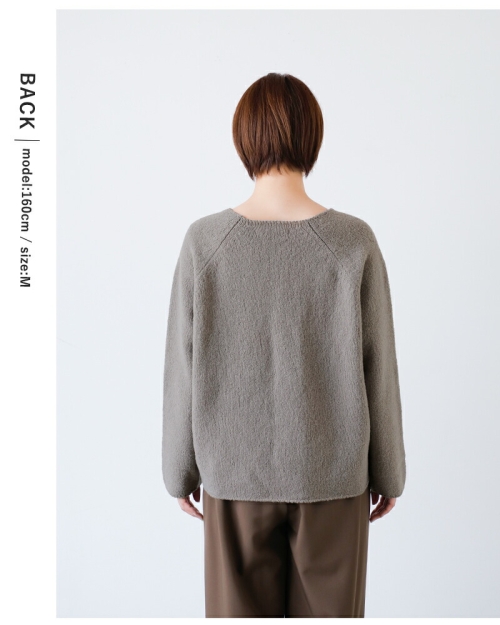 evam eva エヴァムエヴァ リニューウール ラグラン プルオーバー