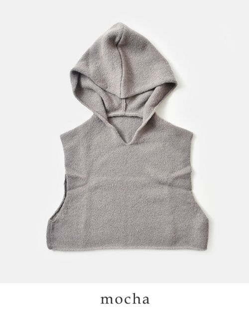 evam eva エヴァムエヴァ リニューウール フーデッド ベスト e253k105