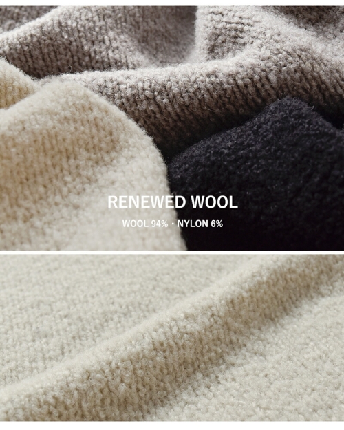 evam eva エヴァムエヴァ リニューウール フーデッド ベスト e253k105