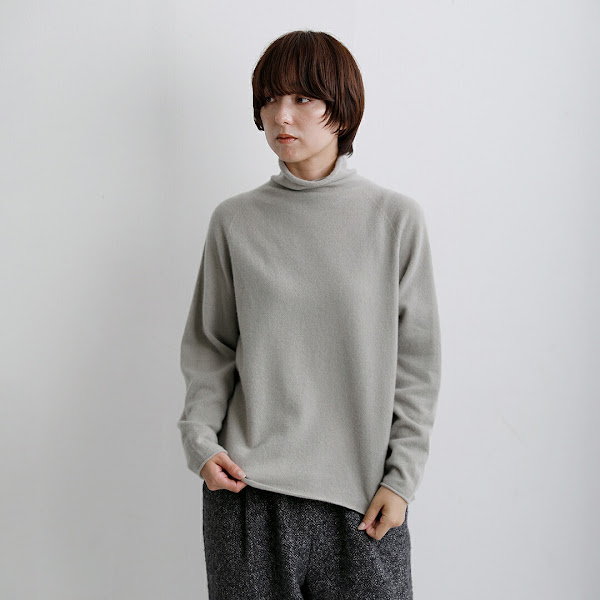 evam eva カシミヤ タートルネック プルオーバー