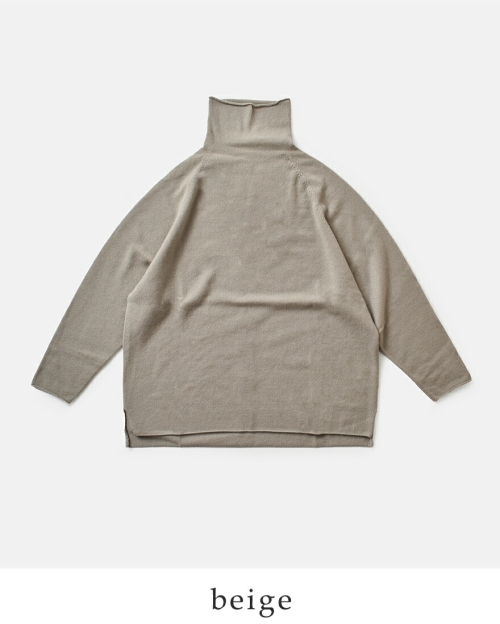 evam eva エヴァムエヴァ カシミヤ タートルネック プルオーバー