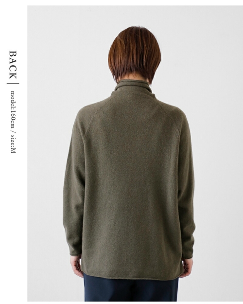 evam eva エヴァムエヴァ カシミヤ タートルネック プルオーバー