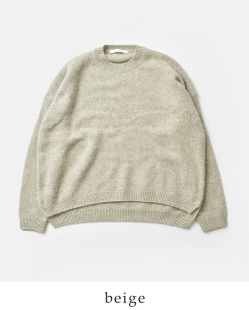 evam eva エヴァムエヴァ ウール フォックス プルオーバー e253k198