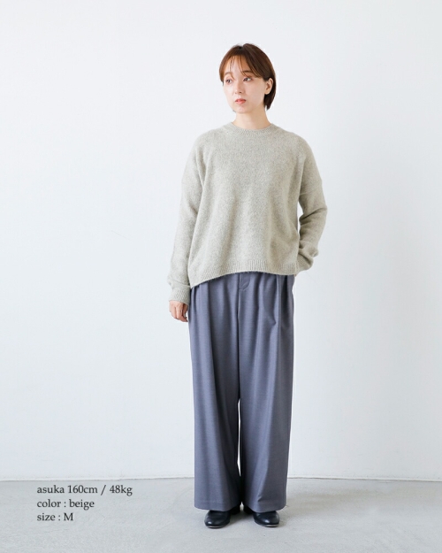 evam eva ウールフォックス　プルオーバー　アイボリー evam eva エヴァムエヴァ ウール フォックス プルオーバー