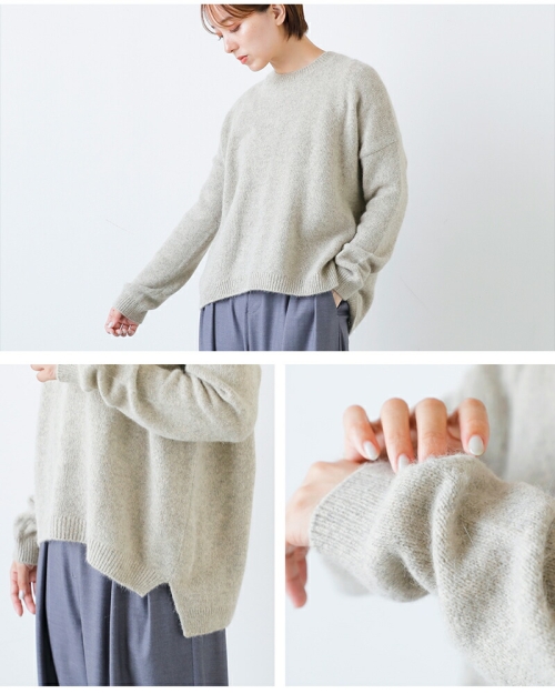 evam eva エヴァムエヴァ ウール フォックス プルオーバー