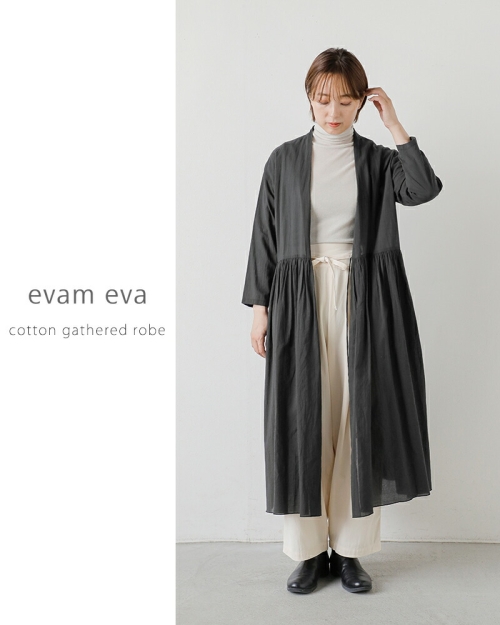 まろんです！【美品】evam eva エヴァムエヴァ コットン ギャザー まろん様専用です！【美品】evam eva エヴァムエヴァ コットン