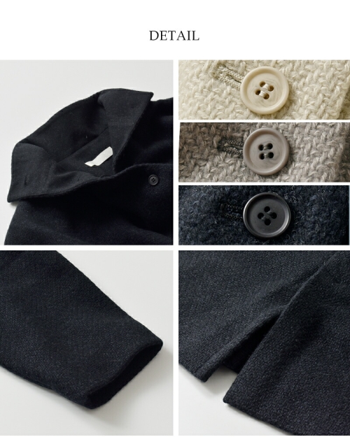 evam eva エヴァムエヴァ リニューウール スタンド ショート コート