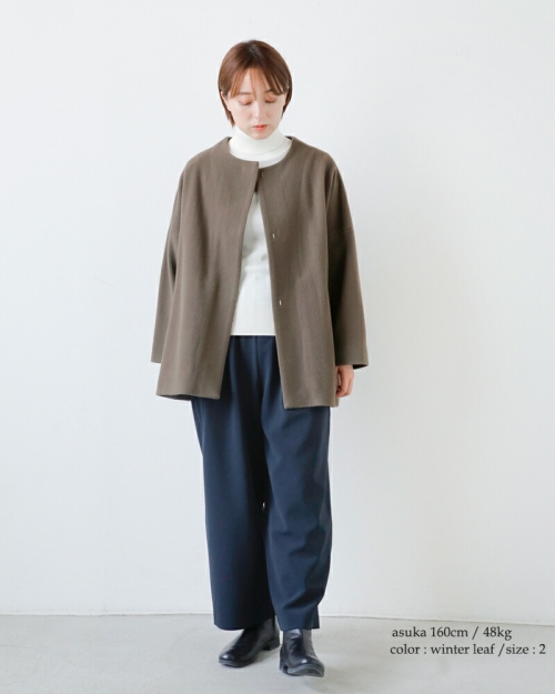 evam eva エヴァムエヴァ ウール ショート コート e253t208【サイズ