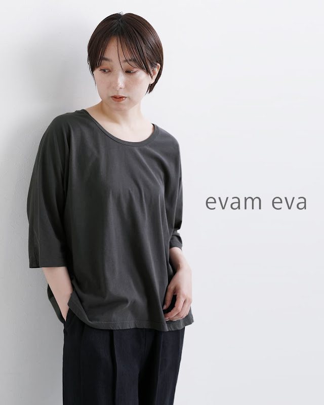 evam eva エヴァムエヴァ カットソー ドルマン プルオーバー e261c168