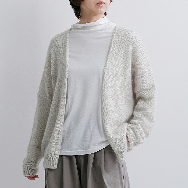 evam eva モヘア シルク カーディガン