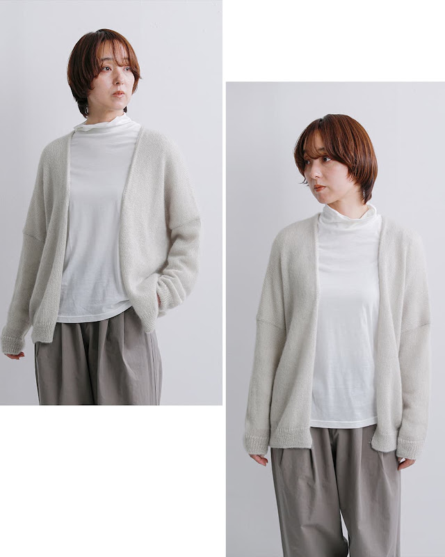 evam eva エヴァムエヴァ モヘア シルク カーディガン e263k020 2026aw