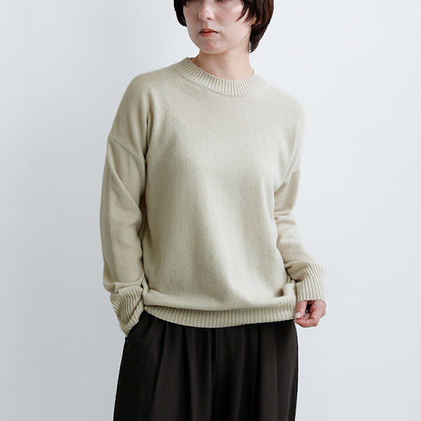 evam eva ウール クルーネック セーター