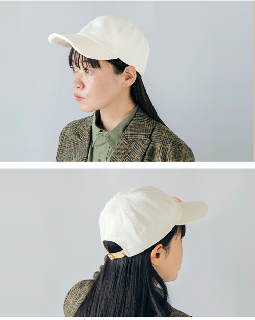 mature ha. マチュアーハ オーガニックコットン ヘリンボーン キャップ