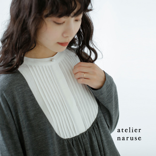 atelier naruse(アトリエナルセ)ウールリネンプザムシャツカットソー