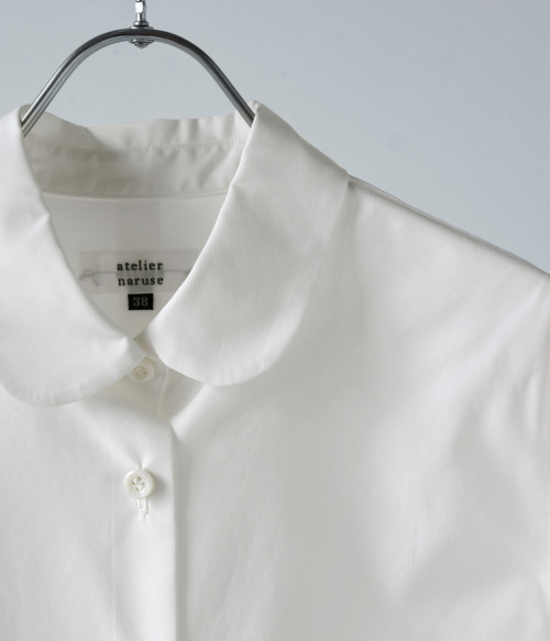 atelier naruse アトリエナルセ フォーマル コットン 丸衿 シャツ