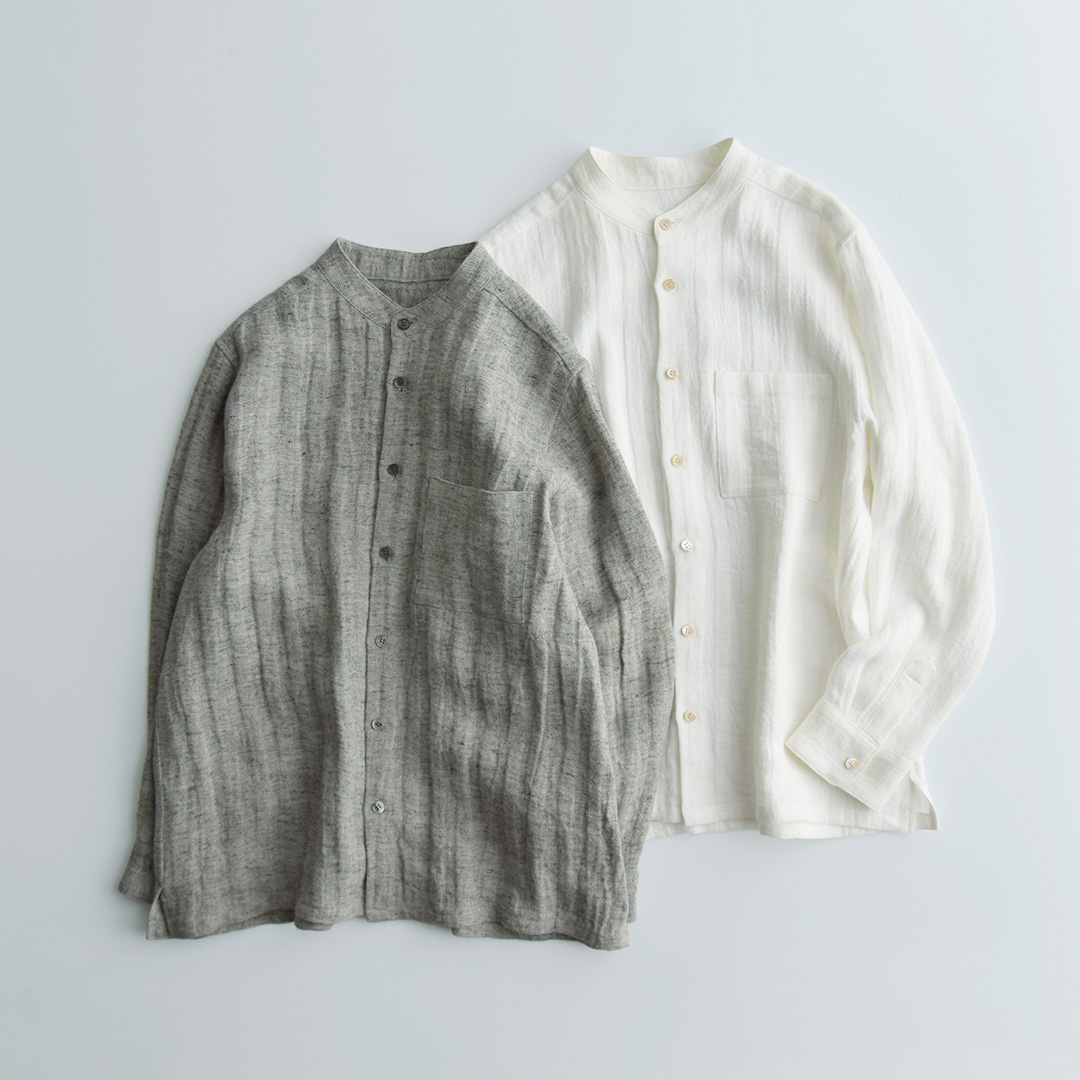 2/1まで☆完売品☆アトリエナルセ リネンツイード シャツ f02067-ateliernaruse-m-01-pl.jpg