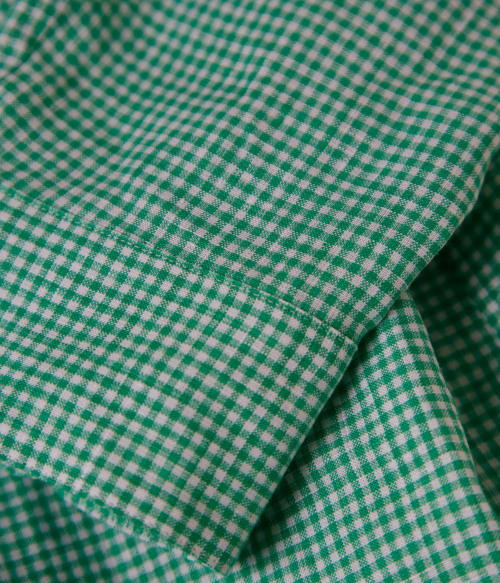 専用です❗️アトリエナルセ　2020ss リネンＷボタンブラウス　ギンガム linen W button blouse / gingham - atelier naruse｜Online