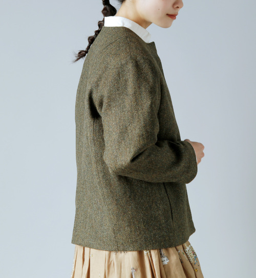 美品atelier naruse/アトリエナルセ ウールコクーンジャケット