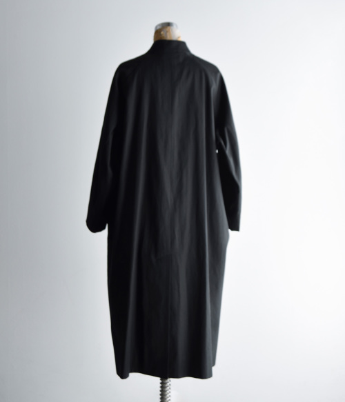 アトリエナルセ ローブコート ガウン ツイード  ブラック 再入荷** atelier naruse アトリエナルセ melton wool coco