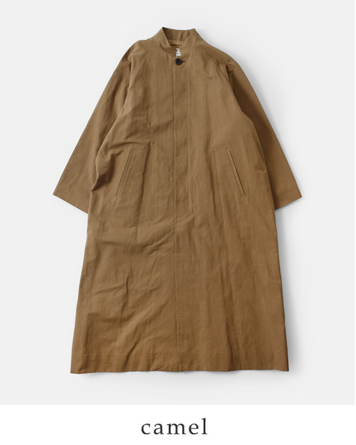atelier naruse アトリエナルセ コットン ヘンプ スタンドカラー