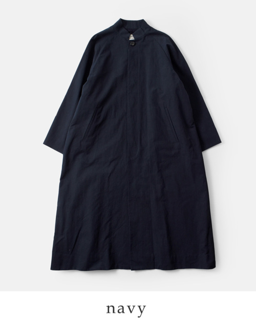 atelier naruse アトリエナルセ コットン ヘンプ スタンドカラー
