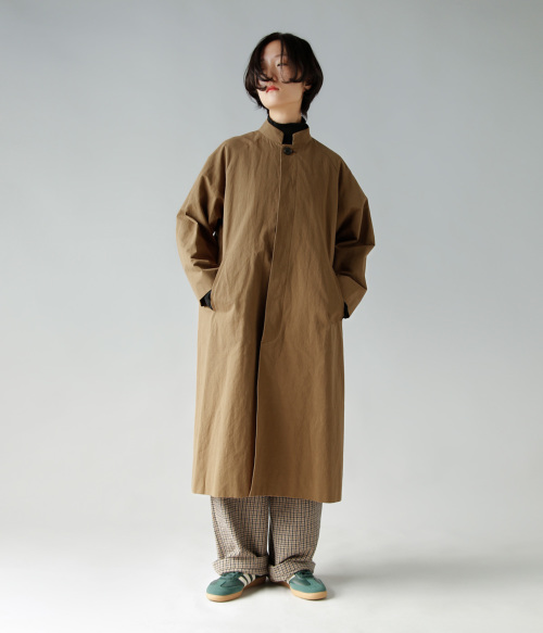 atelier naruse アトリエナルセ コットン ヘンプ スタンドカラー