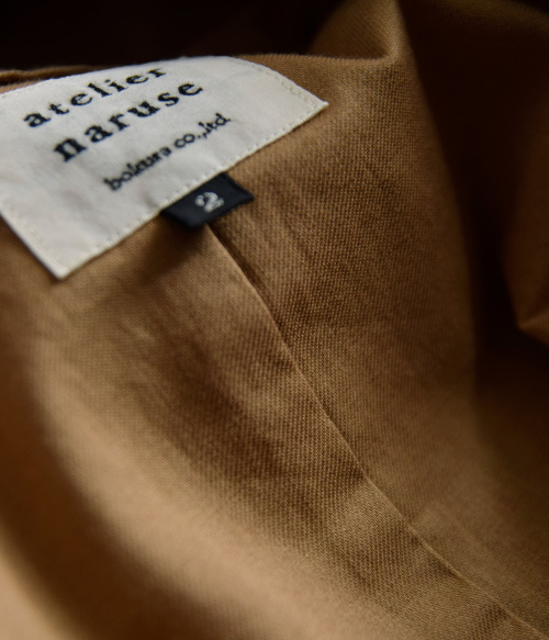 atelier naruse アトリエナルセ コットン ヘンプ スタンドカラー atelier naruse アトリエナルセ コットン ヘンプ スタンドカラー
