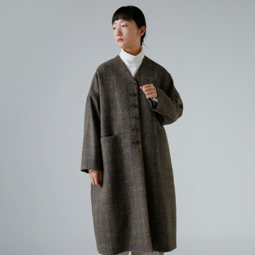 アトリエナルセ atelier naruse ツイード　コクーンジャケット atelier naruse アトリエナルセ ハリスツイード ウール コクーン