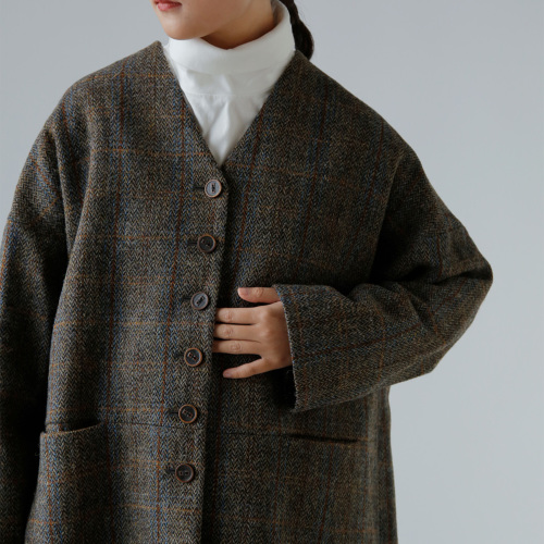 atelier naruse アトリエナルセ ハリスツイード ウール コクーン