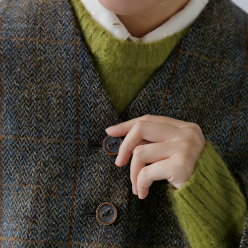 atelier naruse アトリエナルセ ハリスツイード ウール コクーン