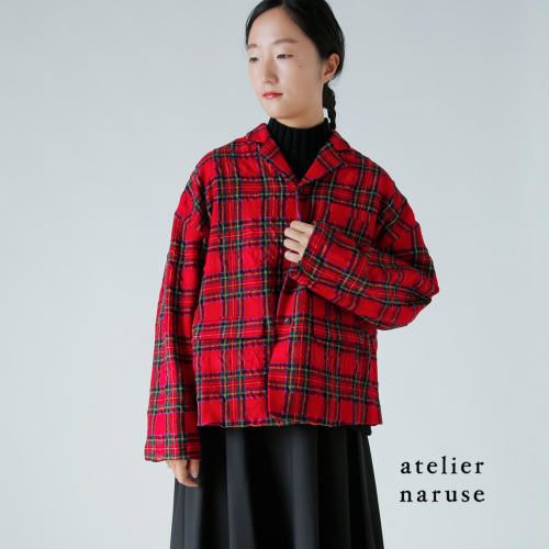 atelier naruse アトリエナルセ ウールコットン テーラード ジャケット