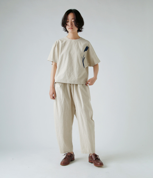 atelier naruse アトリエナルセ コットン リネン サルエル