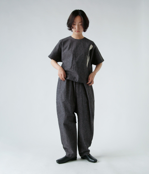 atelier naruse アトリエナルセ コットン リネン サルエル