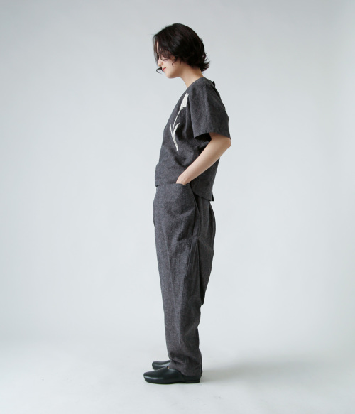 atelier naruse アトリエナルセ コットン リネン サルエル