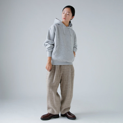 パンツ NOVEL atelier naruse アトリエナルセ シェットランド ウール リネン タック