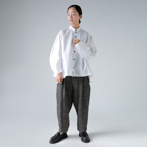 atelier naruse アトリエナルセ シェットランド ウール リネン タック