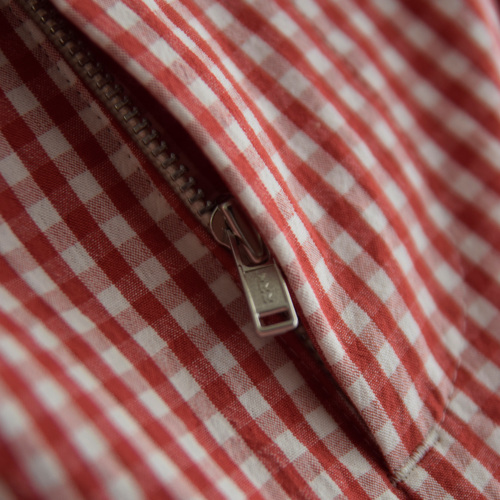 atelier naruse アトリエナルセ コットン タック パンツ “gingham