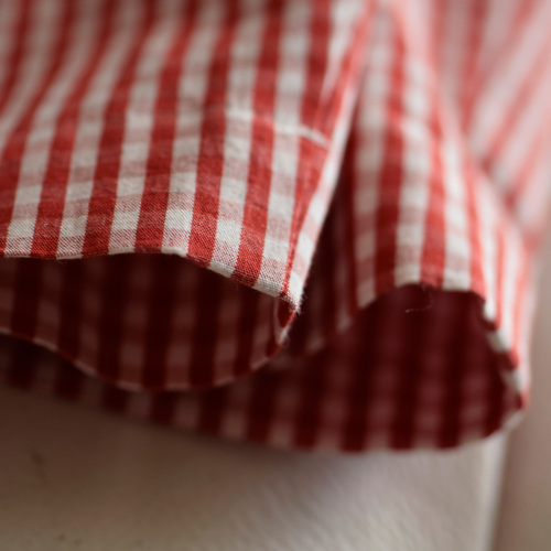 atelier naruse アトリエナルセ コットン タック パンツ “gingham
