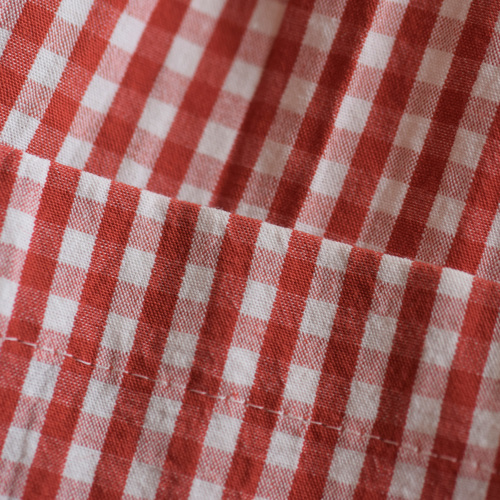 atelier naruse アトリエナルセ コットン タック パンツ “gingham