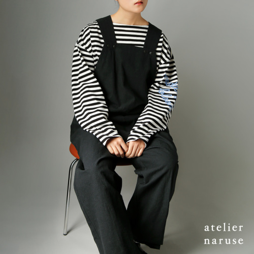 atelier naruse アトオリエナルセ wool&amp;linen bosom shirt c&amp;s ウールリネンブサムシャツ na-F02031 グレー F atelier naruse アトリエナルセ / コットンローンリボンタイスモック