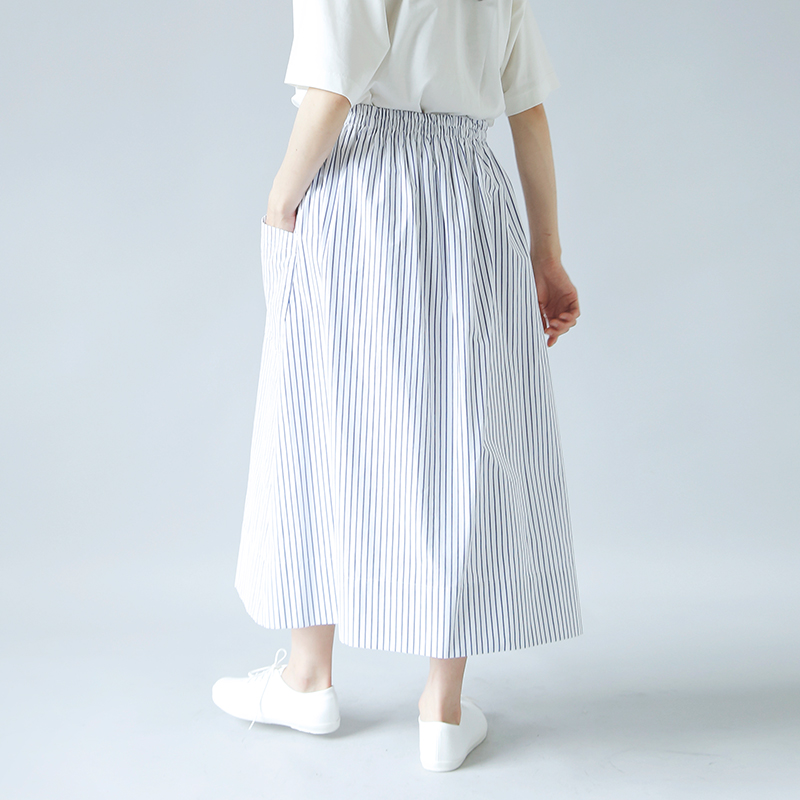 出品は10/31迄◎新品・未使用品アトリエナルセ　コットンパッチポケットスカート atelier naruse アトリエナルセ / コットンパッチポケット