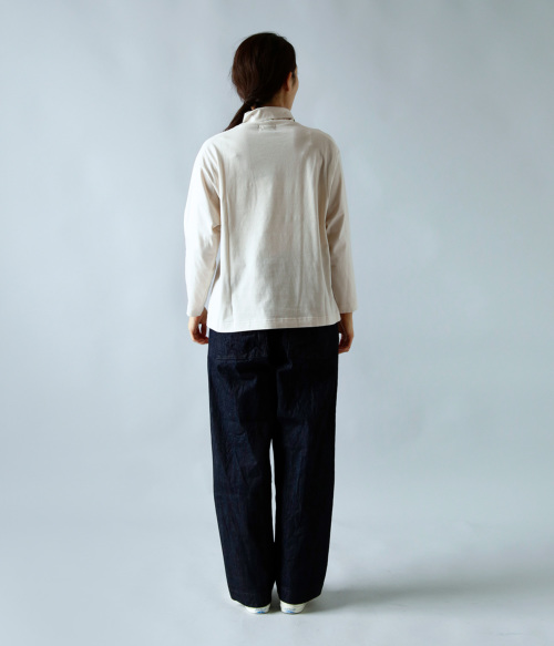 atelier naruse | コットンハイネックカットソー（半袖）鉛白