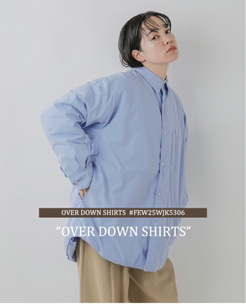 miffew ミフュー オーバー ダウン シャツ “OVER DOWN SHIRTS