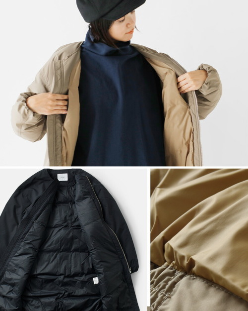 miffew ミフュー ノーカラーダウンジャケット“NO COLLAR DOWN JACKET 