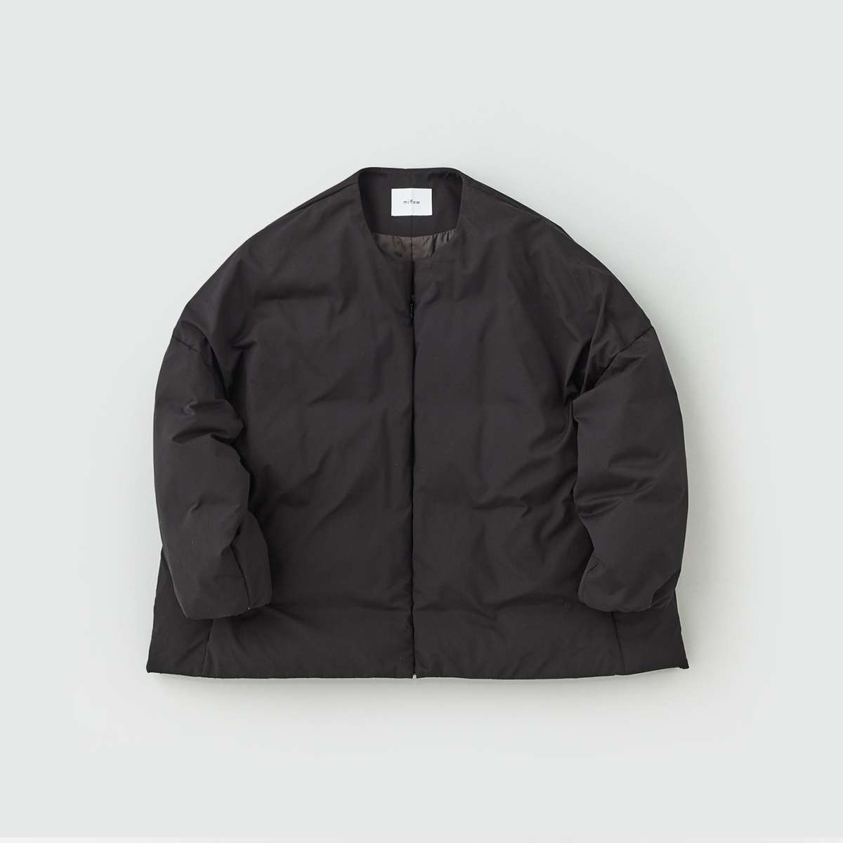 miffew ミフュー 撥水 帯電防止 ノーカラー オーバー ダウン