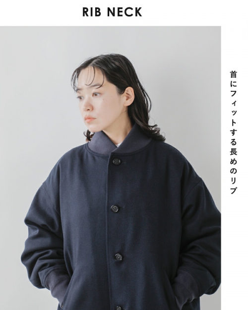 miffew(ミフュー)VARSITY DOWN COAT　ブラックサイズ2 miffew ミフュー バーシティ ダウン コート “VARSITY DOWN COAT