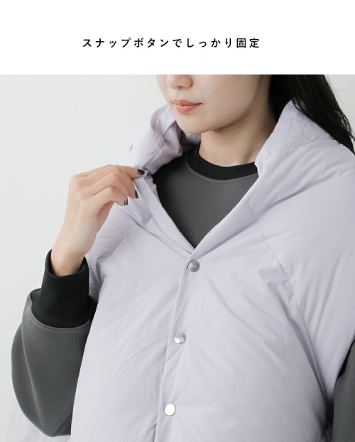 miffew ミフュー リバーシブル ダウン ケープ “REVERSIBLE DOWN CAPE