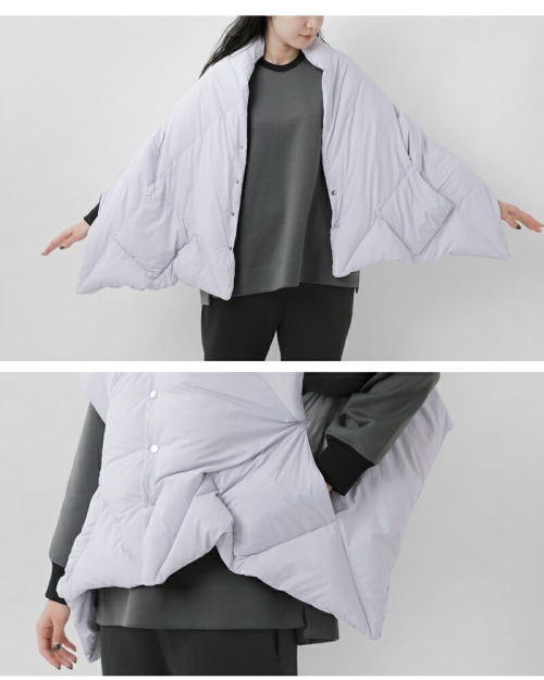 miffew ミフュー リバーシブル ダウン ケープ “REVERSIBLE DOWN CAPE