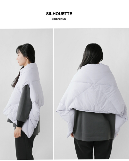 miffew ミフュー リバーシブル ダウン ケープ “REVERSIBLE DOWN CAPE